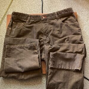 Faconnable Brown Corduroy Men's Jeans